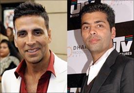 Akshay Kumar and Karan Johar