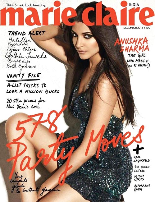 Anushka Sharma on Marie Claire cover