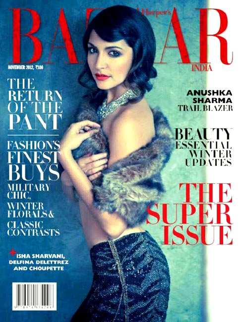 Anushka Sharma on Harper's Bazaar Cover
