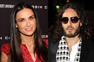 Demi Moore and Russell Brand