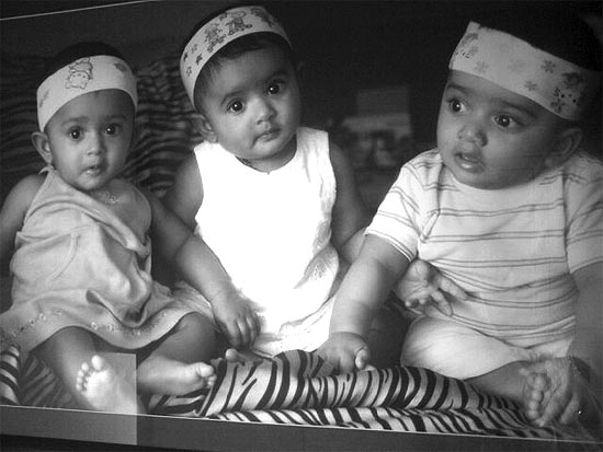 Farah Khan's triplets