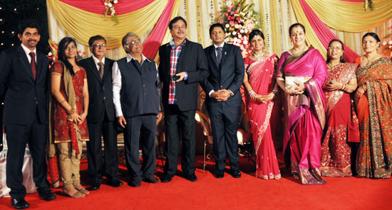 Anjan Shrivastav, Shatrughan Sinha, Abhishek Srivastav, Soumya, Poonam Sinha and Madhu Srivastav