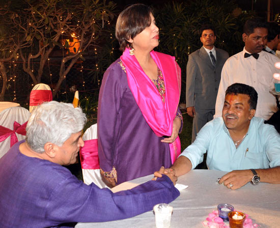 Javed Akhtar, Shabana Azmi and Sanjay Nirupam