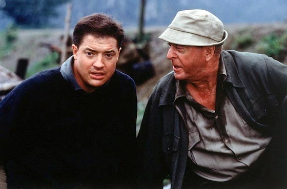 Brendan Fraser and Michael Caine in The Quiet American