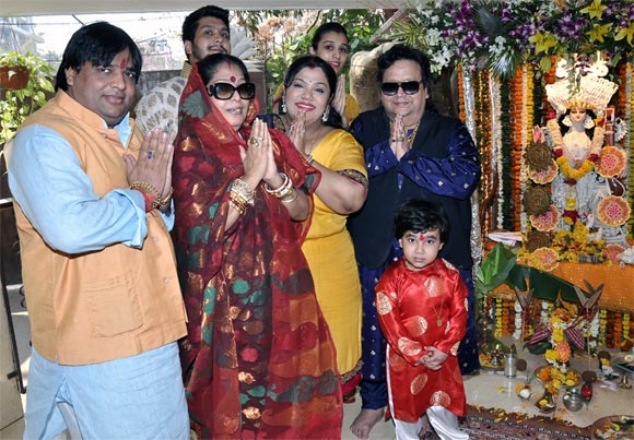 Bappi Lahiri with family