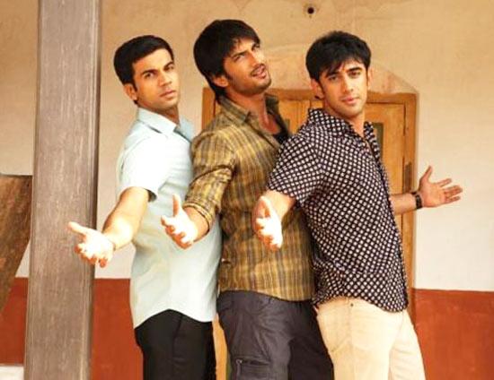 Raj Kumar Yadav, Sushant Singh Rajput and Amit Sadh in Kai Po Che