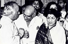 Yash Chopra and Lata Mangeshkar