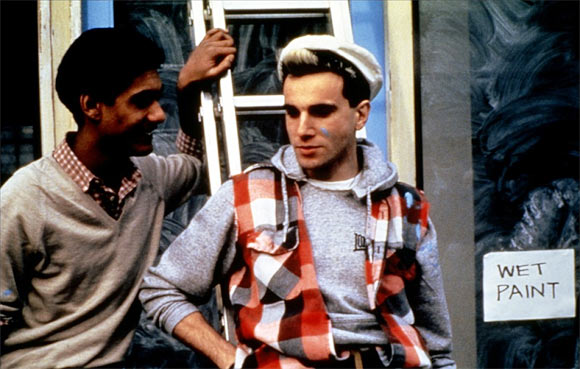 Daniel Day-Lewis (right) in My Beautiful Laundrette