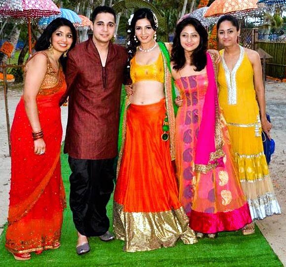 Shonali Nagrani with siblings