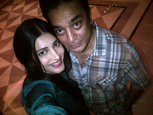 Kamal Haasan with daughter Shruti