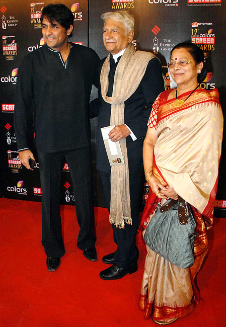 Ajinkya with his parents Ramesh and Seema Deo