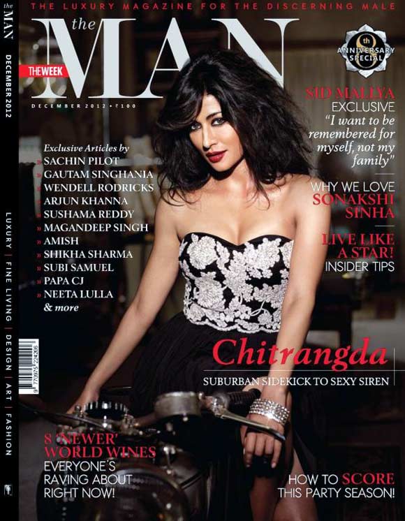 Chitrangada Singh on the cover of The Man