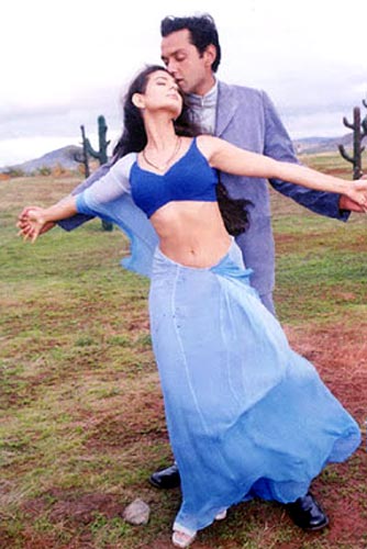 Ameesha Patel with Bobby Deol in Humraaz