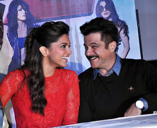 Anil Kapoor with Deepika Padukone