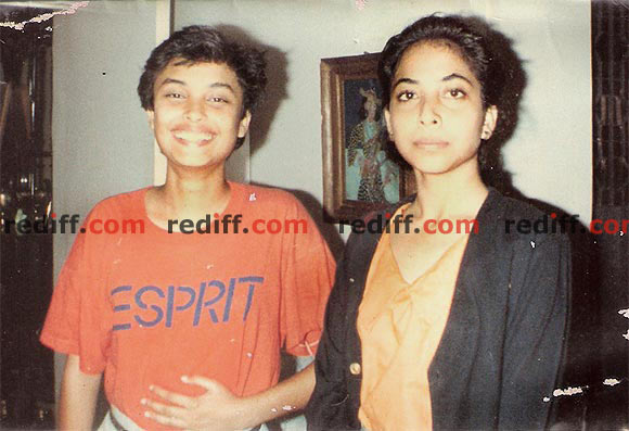 Reema with her older sister Julie Kagti, during her Sophia College days in Mumbai.
