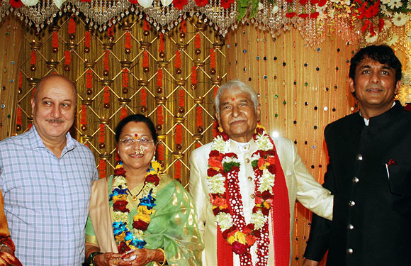 Anupam Kher, Seema, Ramesh and Ajinkya Deo