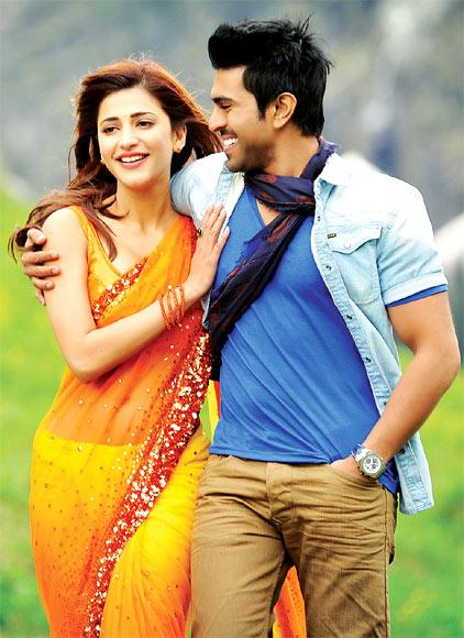 Shruti Hassan and Ram Charan in Yevadu