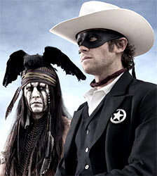 Johhny Depp and Armie Hammer in The Lone Ranger