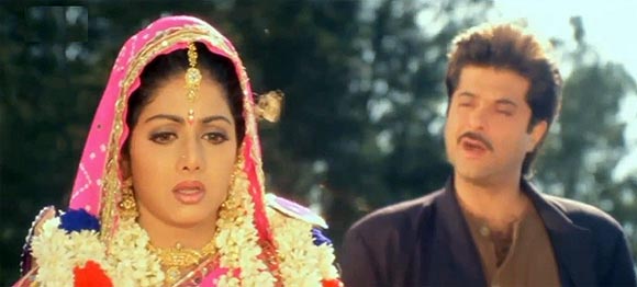 Sridevi and Anil Kapoor in Mr Bechara