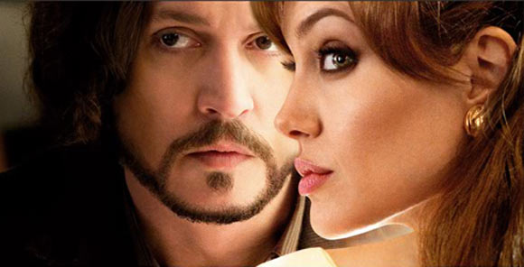 Johnny Depp and Angelina Jolie in The Tourist
