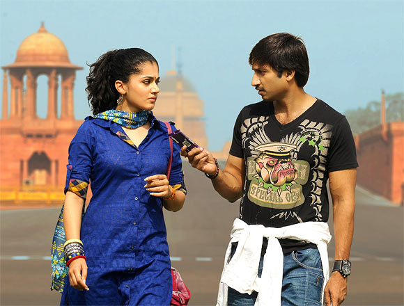 Gopichand and Taapsee Pannu in Sahasam 