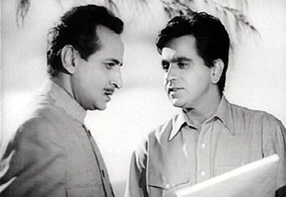 Dilip Kumar and Pran in Madhumati (1958)