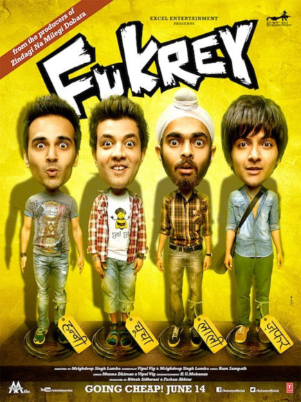 Movie poster of Fukrey