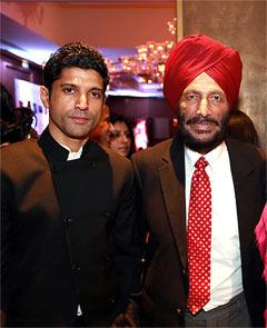 Farhan Akhtar and Milkha Singh