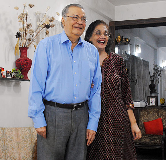 Deven Varma with wife Rupa Ganguly
