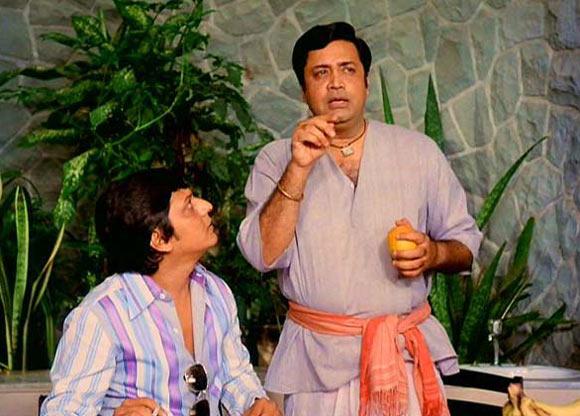 Deven Varma with Amol Palekar in Gol Maal