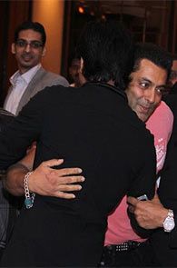 Shah Rukh Khan and Salman Khan at the Iftar party
