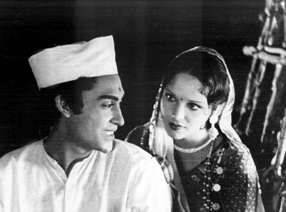 Ashok Kumar and Devika Rani in Achhut Kanya