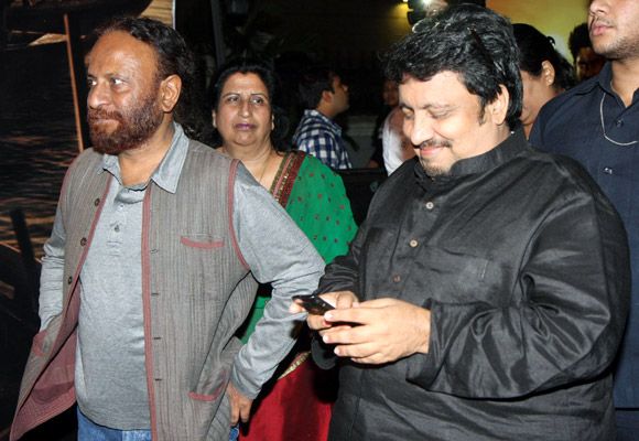Neeraj Vora, who passed away in Mumbai on Thursday, December 14, right, with director Ketan Mehta. Photograph: Pradeep Bandekar