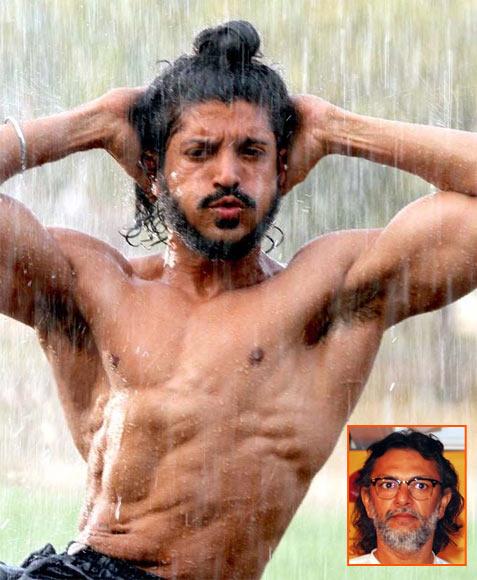 Farhan Akhtar in Bhaag Milkha Bhaag. Inset: Rakeysh Omprakash Mehra