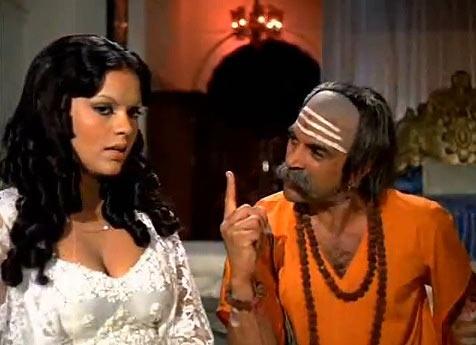 Zeenat Aman and Dharmendra in Dharam Veer