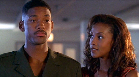 Will Smith and Vivica Fox in Independence Day