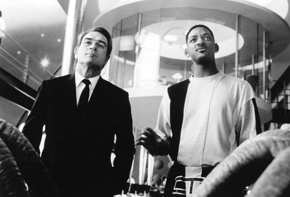 Will Smith and  Tommy Lee Jones in Men In Black