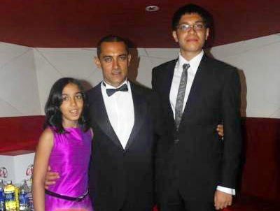 Aamir with Ira and Junaid Khan