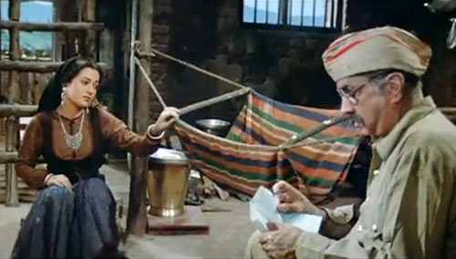 Mandakini (left) in Ram Teri Ganga Maili