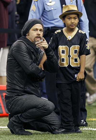 Brad Pitt and Maddox