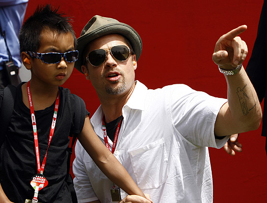 Maddox and Brad Pitt