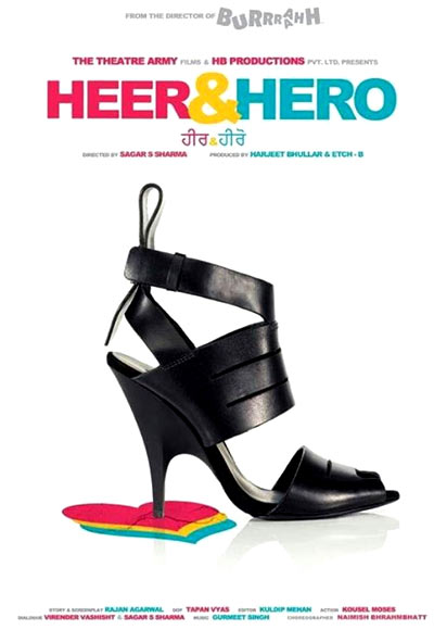 A poster of Heer and Hero