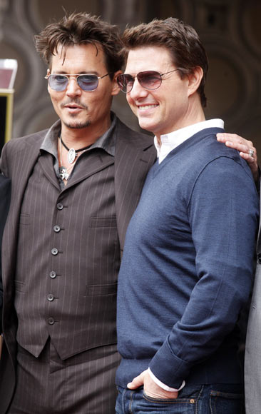 Johnny Depp and Tom Cruise