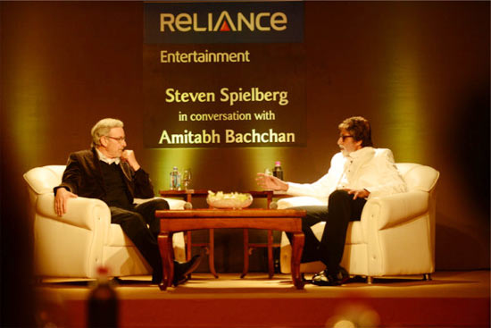 Steven Spielberg and Amitabh Bachchan