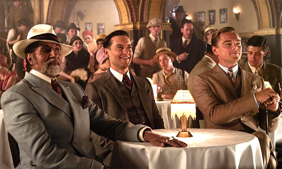 Amitabh Bachchan, Tobey Maguire and Leonardo DiCaprio in The Great Gatsby