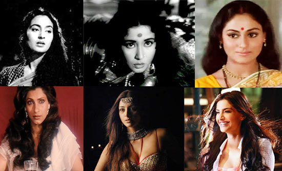 Nutan, Meena Kumari, Jaya Bhaduri, Dimple Kapadia, Tabu, Sonam Kapoor