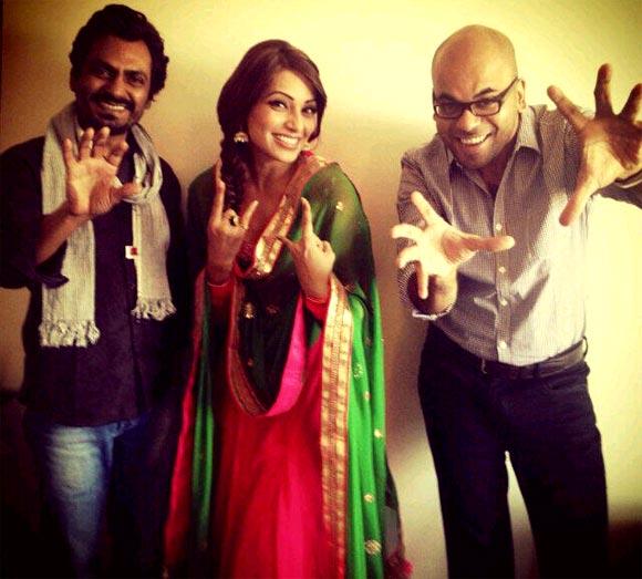 Suparn Verma with Bipasha Basu and Nawazuddin Siddiqui