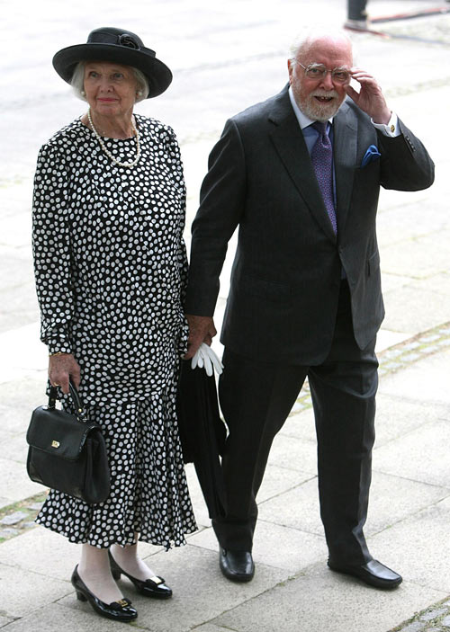 Richard Attenborough with wife Sheila Sim