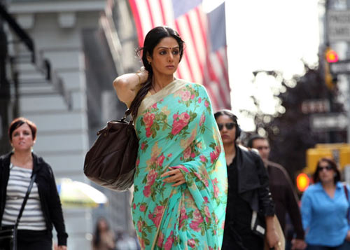 Sridevi's character in English Vinglish travels to New York for the first time