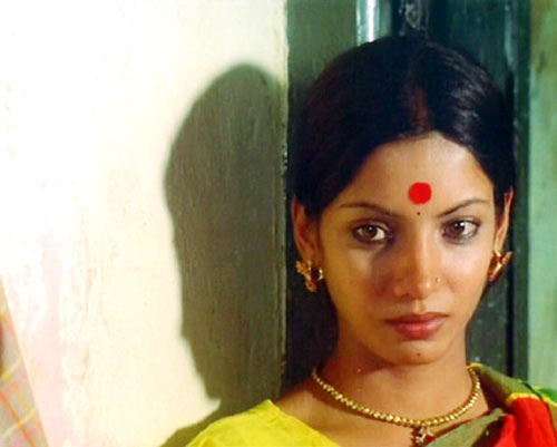 Shabana Azmi in her debut movie, Ankur